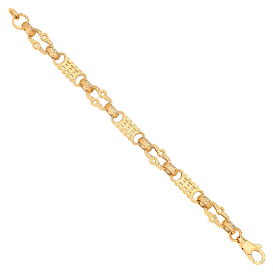 STARS & BARS CHAPS GOLD BRACELET