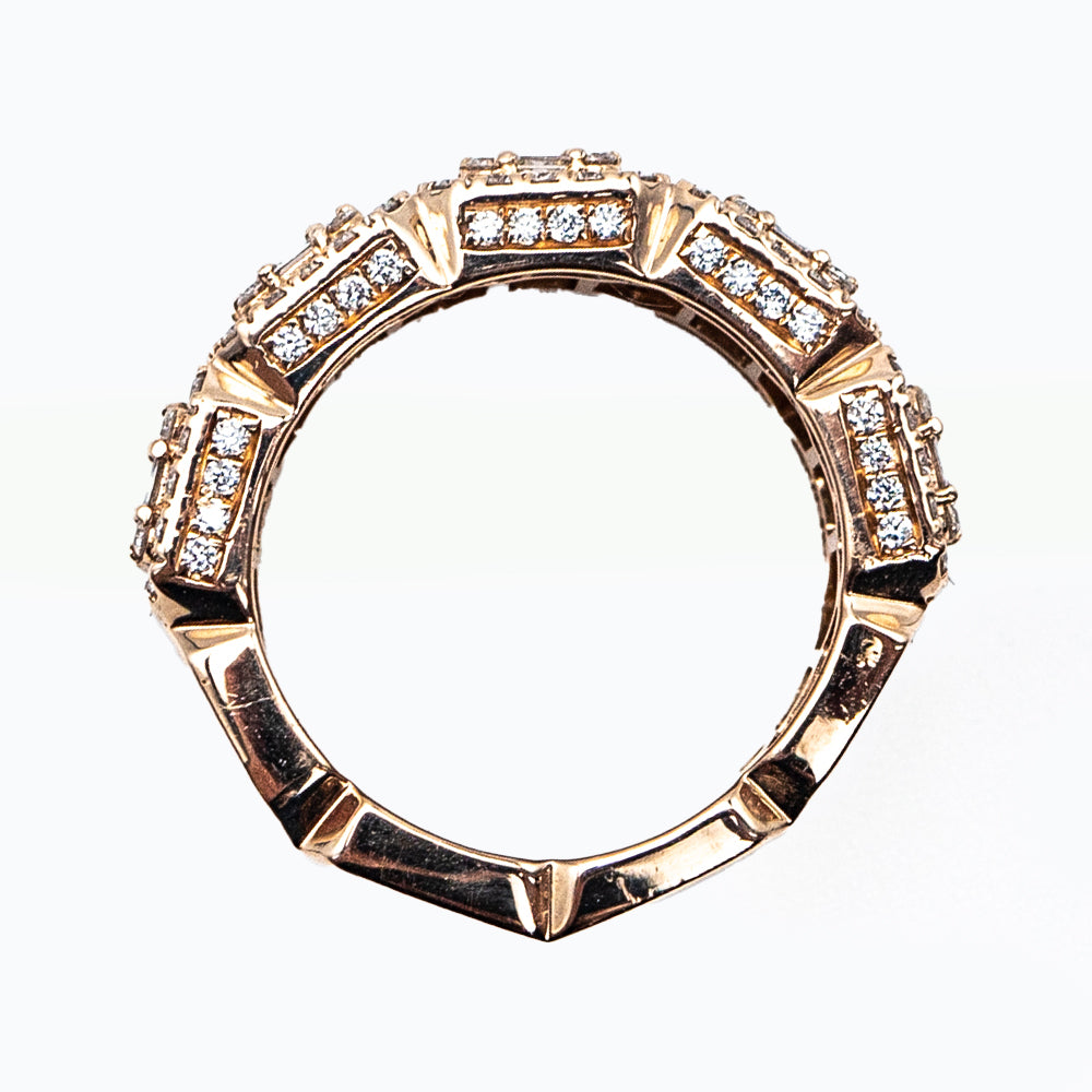 Baguette Cushion Shape Ring